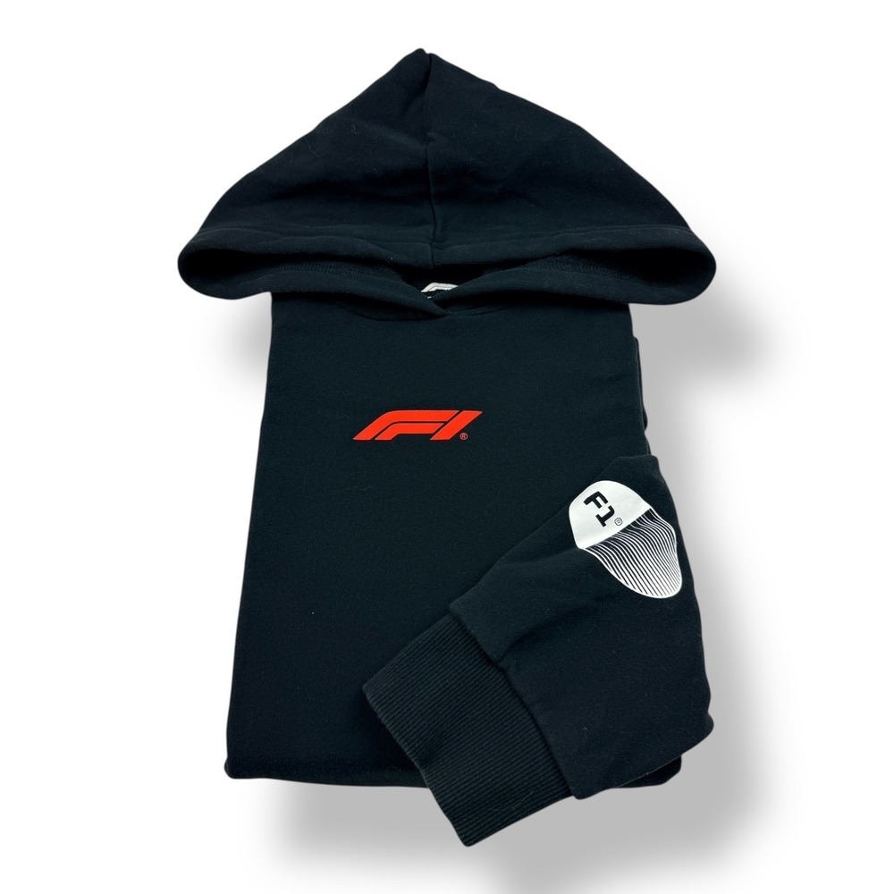 Formula 1 F1 Black Hoodie Sweatshirt Official Licensed Mens Small Graphic Print